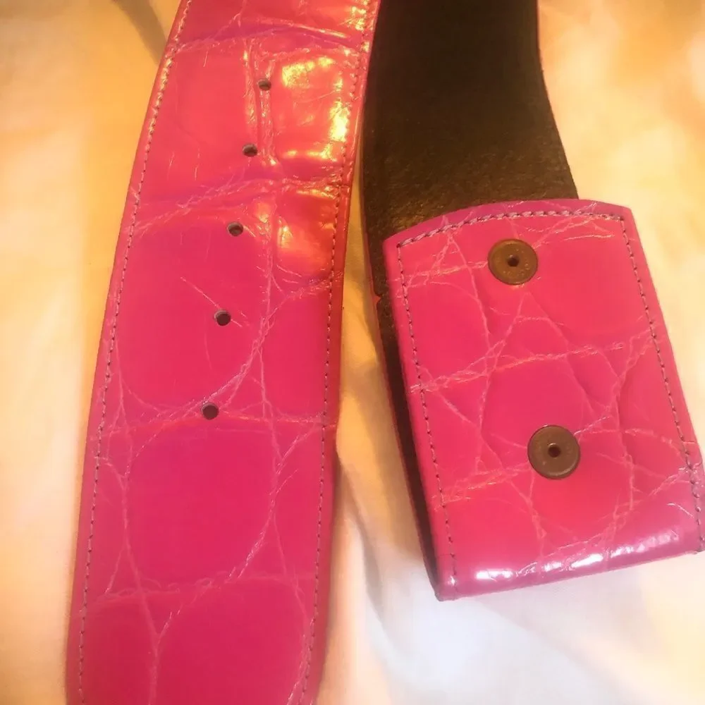 Stocko Vintage 50's XS/S Wide snake Chic Pink Belt